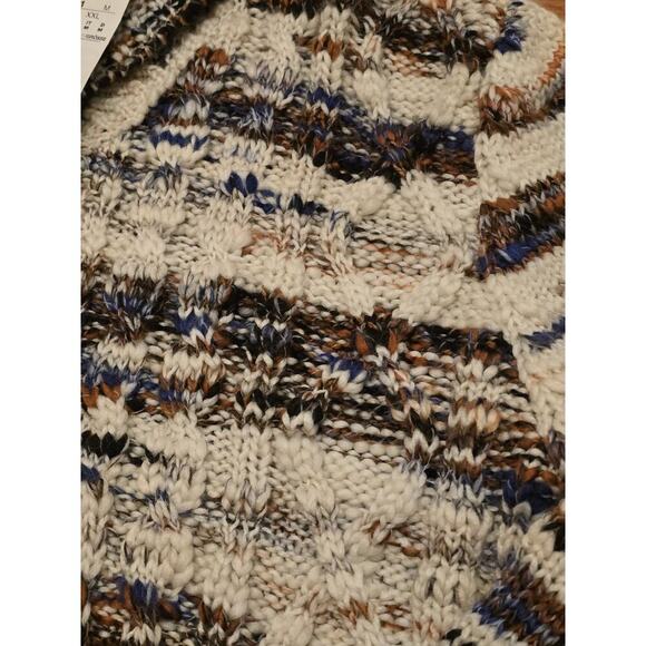 NWT Desigual Men's Unisex Desigual Chimney Neck Sweater - Multicolor Cable Knit - Picture 6 of 9